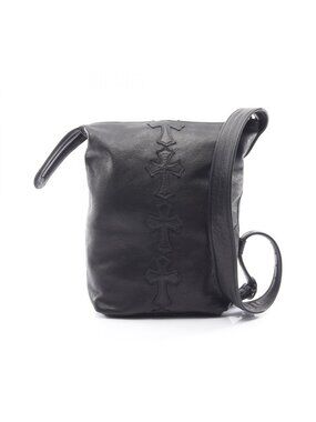 Chrome Hearts Shoulder Bag Lelo SM Ceme Strp Leather
